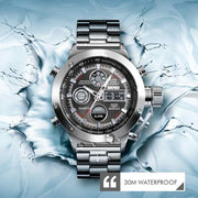 SKM  Watch Sliver With Heavy Weight Chain and Heavy Weight Dial image 0