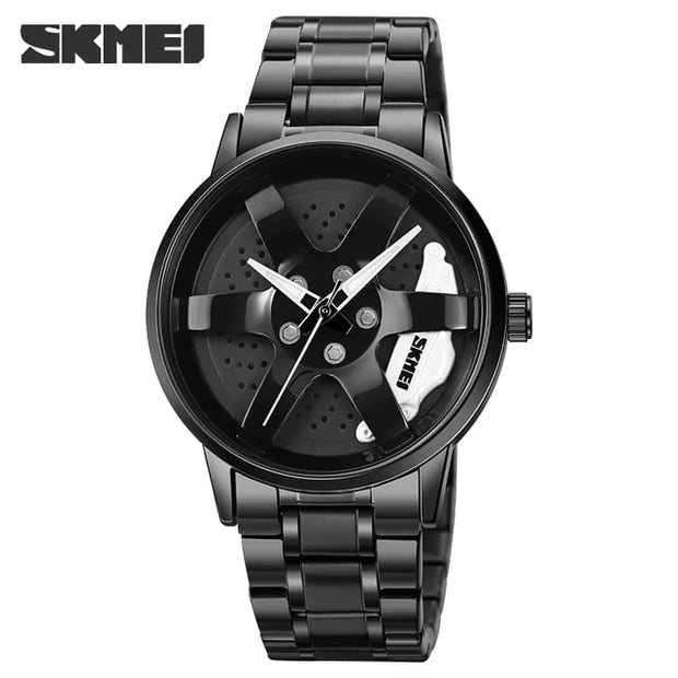 SKM  Watch BLACK CHAIN WITH WHITE PEDAL image 0