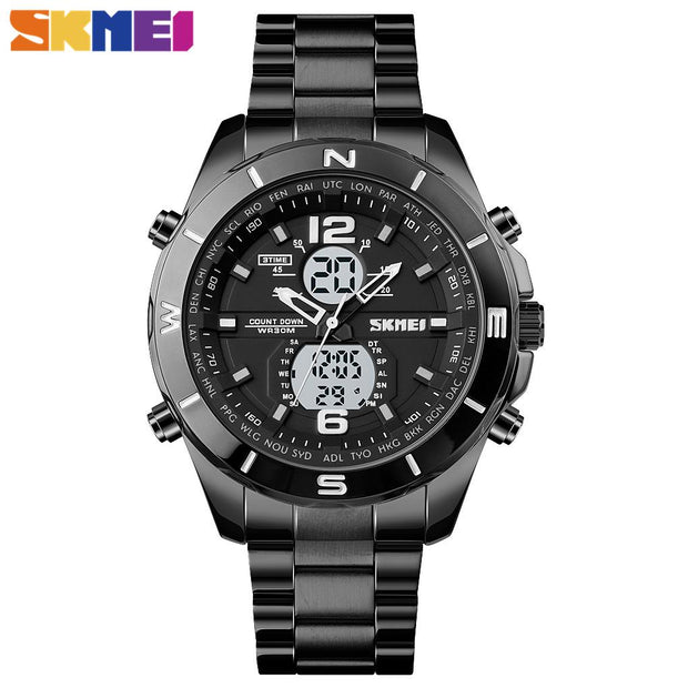 Original SKM Dual time Black Colour image 0