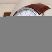 Tissot Choronograph Chain Quartz machine 1853 Leather Belt Brown Sliver  bazel (Copy) image 0